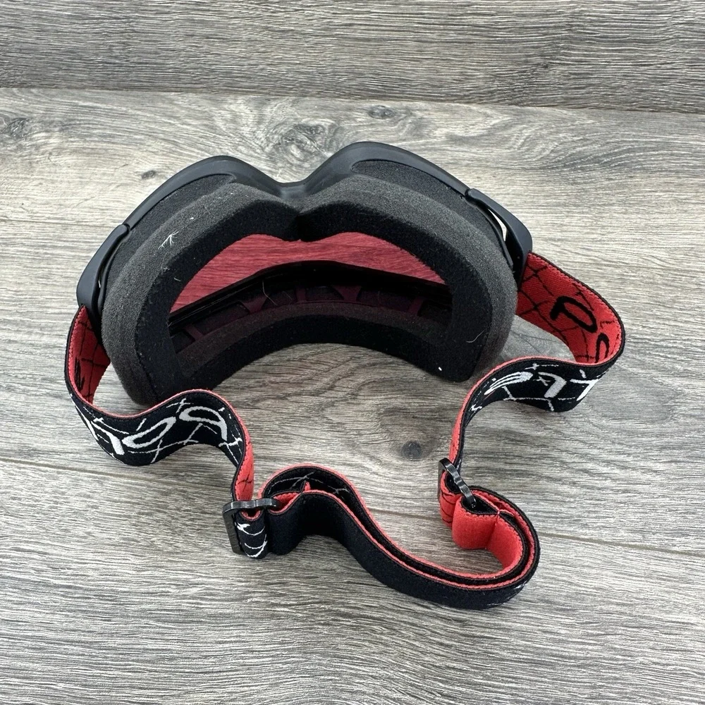 Bolle Adult Ski Snowboard‎ Winter Goggles Black Red Adjustable OSFM Red Lens